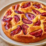 Pflaumenkuchen mit Pudding f&uuml;r 12 St&uuml;cke