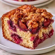 Omas Pflaumenkuchen mit Streuseln aus R&uuml;hrteig