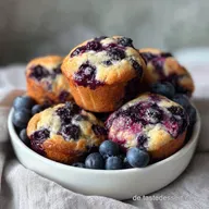 Rezept f&uuml;r Blaubeer Muffins: Mit Joghurt in 30 Min