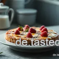 Fr&uuml;hlingsfrischer Rhabarber-Mandel-K&auml;sekuchenDie k&ouml;stliche skandinavische Art