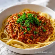 Rote Linsen Bolognese: Das einfache, herzhafte Veggie Rezept