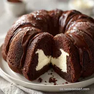 SchokoGugelhupf mit Cheesecakef&uuml;llung f&uuml;r 16 Portionen
