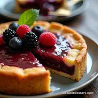 Sommerliche Schwarze JohannisbeerTarte Omas Rezept neu gedacht