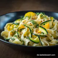 Cremige Sommer Pasta mit Zucchini und Zitrone BlitzRezept in 20 Min