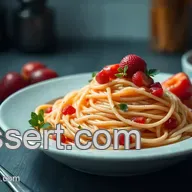 Sommerliche Erdbeer-Spaghetti mit der Eis Spaghetti Maschine &ndash; Ein Genuss