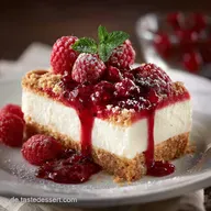 Spekulatius Dessert mit Himbeeren: Cremiges Weihnachts Dessert schnell
