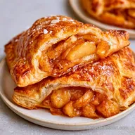 S&uuml;&szlig;e Bl&auml;tterteigtaschen im Airfryer mit &Auml;pfeln