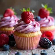 Triple Berry cupcake cupcake cupcake Traum Saftig Lecker