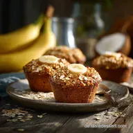 Saftige Vegane BananenHaferflockenMuffins Gesunde Muffins Ohne Zucker