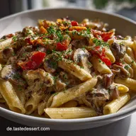 Vegane Pasta mit Pilzen Schnelles veganes Rezept: Umami-Geheimnis
