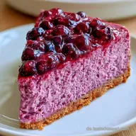 Veganer HeidelbeerCheesecake in 38 Min