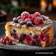 Winterlicher Blitzkuchen mit Beeren und Schmand Das schnelle, saftige Rezept.