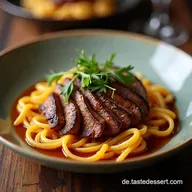 Rindfleisch Balsamico Zwiebel Sauce Schmorgericht wie bei Nonna Butterzart