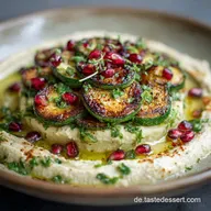 Zucchini Rezept: Schnell, knusprig vegetarisch auf scharfem Hummus