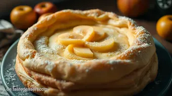 Blätterteig Stern mit Apfel-Zimt-Füllung – Ein einfaches Rezept für festliche Anlässe recipe card