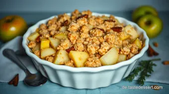 Himmlischer Apfel-Crumble mit Haferflocken – Einfach & Lecker recipe card