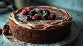 Einfach köstliche vegane Torte: Himbeer-Schokoladen-Träumchen recipe card