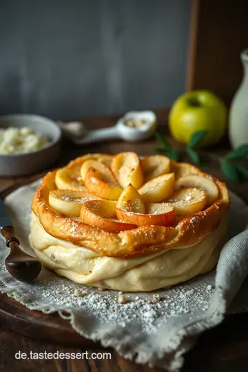 Blätterteig-Stern mit Apfel-Zimt-Füllung presentation