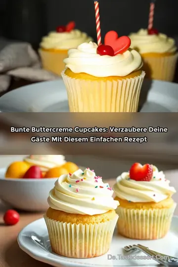 Bunte Buttercreme Cupcakes: Verzaubere deine Gäste mit diesem einfachen Rezept