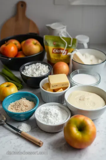 Delikater Apfelkuchen nach Omas Geheimrezept ingredients
