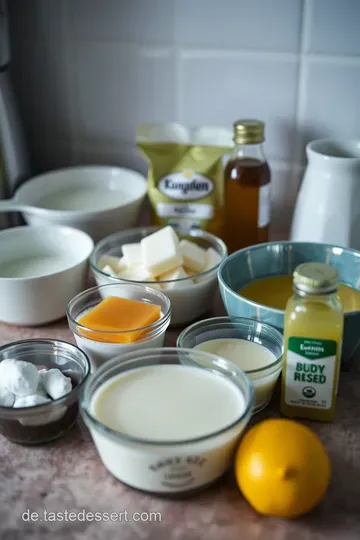 Die perfekte Panna Cotta mit fruchtiger Beeren-Sauce ingredients