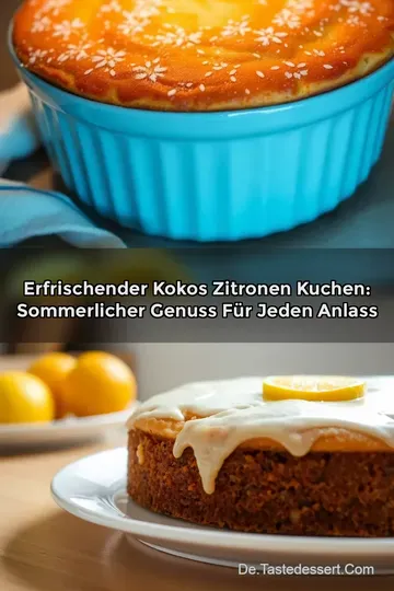 Erfrischender Kokos Zitronen Kuchen: Sommerlicher Genuss für jeden Anlass