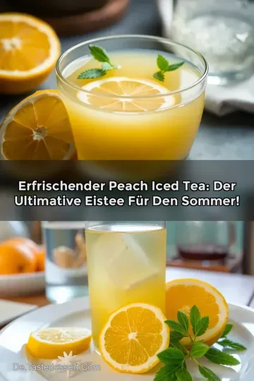 Erfrischender Peach Iced Tea: Der ultimative Eistee für den Sommer!