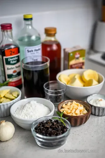 Erfrischender Pfirsich Eistee mit einem Hauch von Minze ingredients