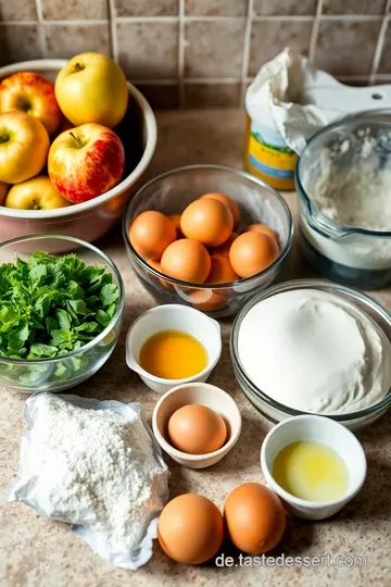 Fluffige Blätterteigtaschen mit Äpfeln & Zimt ingredients