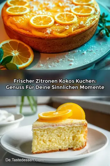 Frischer Zitronen Kokos Kuchen: Genuss für deine sinnlichen Momente