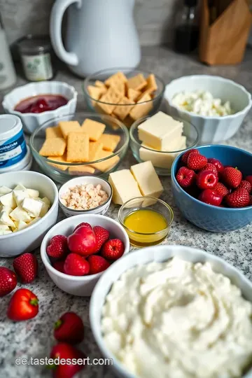Frischkäse Torte mit Erdbeeren – Rezept für einen Sommergenuss ingredients