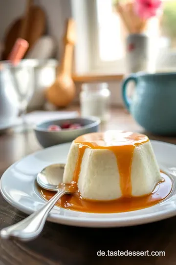 Grießpudding mit Karamellsauce steps