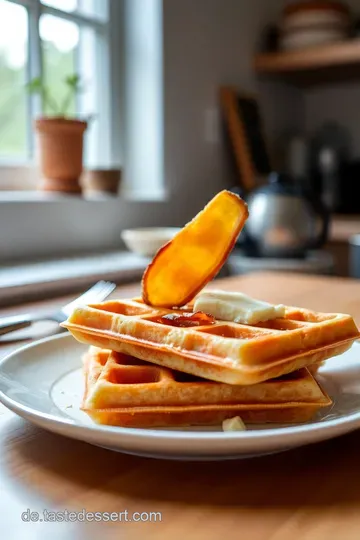 Herzige Waffeln mit Lauch und Speck steps