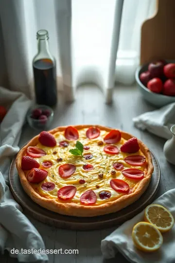 Himmel auf Erden: Ungebackener Käsekuchen mit frischen Früchten presentation