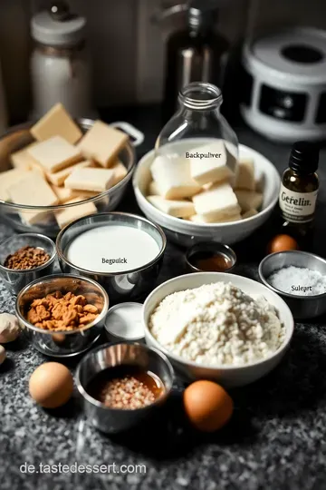 Himmlische gebackene Haferflocken mit Beeren und Nüssen ingredients