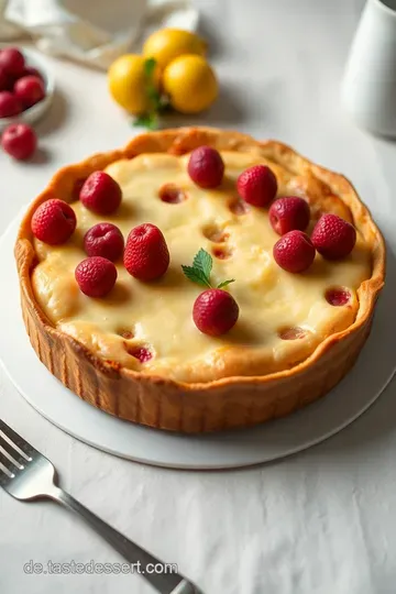 Himmlischer Käsekuchen mit Johannisbeeren presentation