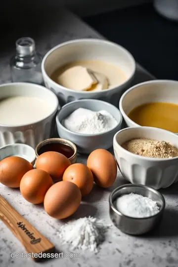 Klassische Crème Brûlée - Der süße Schmelz des französischen Genusses ingredients