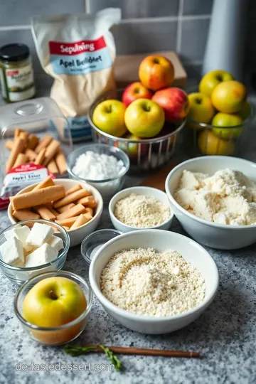 Köstlicher Apfelstrudel aus Blätterteig ingredients