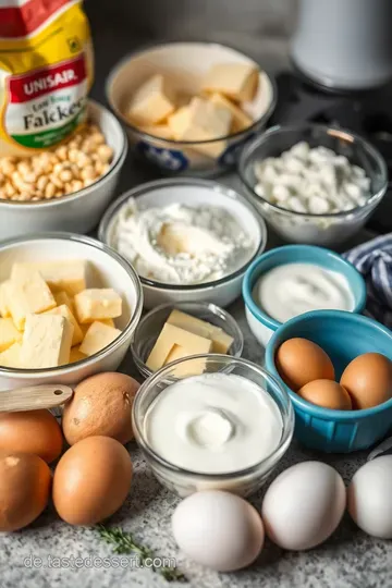 Köstlicher Low Carb Käsekuchen – Der Genuss ohne Reue! ingredients