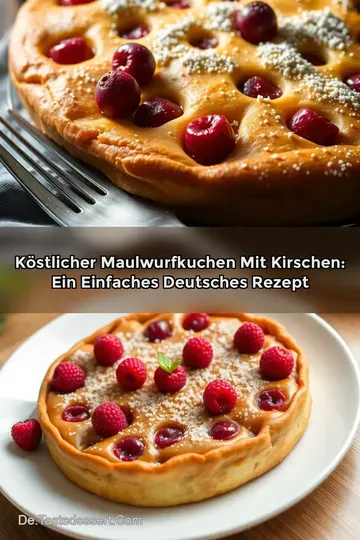 Köstlicher Maulwurfkuchen mit Kirschen: Ein einfaches deutsches Rezept