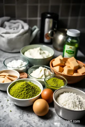 Matcha-Tee Tiramisu: Eine Grüner Genuss ingredients