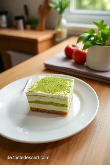 Matcha-Tee Tiramisu: Eine Grüner Genuss steps