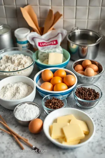Maulwurfkuchen mit saftigen Kirschen ingredients