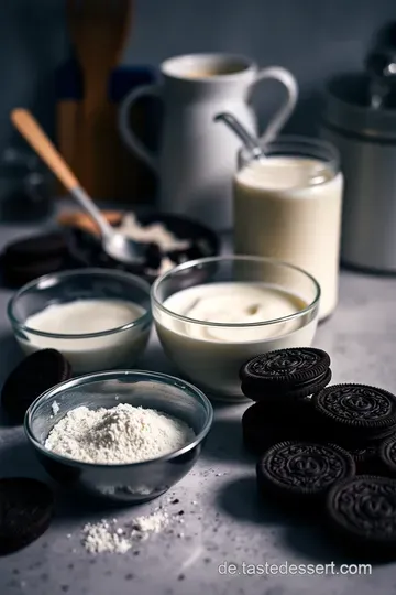 Oreo Eis: Himmlisches Eisvergnügen mit Keksstückchen! ingredients