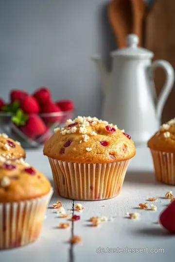 Rhabarber Muffins mit knusprigen Streuseln presentation