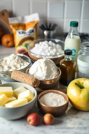 Saftiger veganer Apfelkuchen – Ein Stück Herbst auf dem Teller! ingredients
