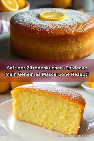 Saftiger Zitronenkuchen: Entdecke mein geheimes Mascarpone Rezept!