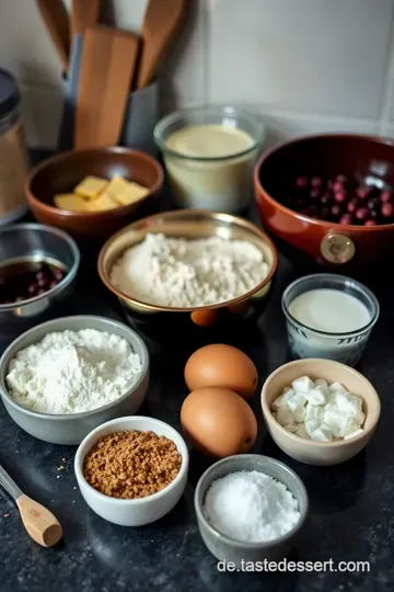 Schokoladige Kirschen-Muffins – eine süße Verführung ingredients