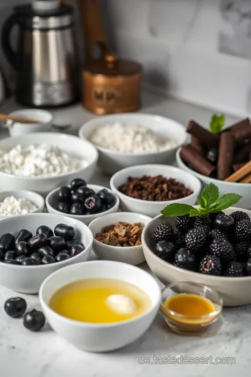 Vegane Himbeer-Schokoladen-Torte ingredients