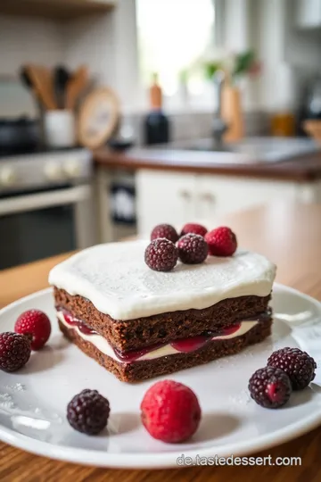 Vegane Himbeer-Schokoladen-Torte steps